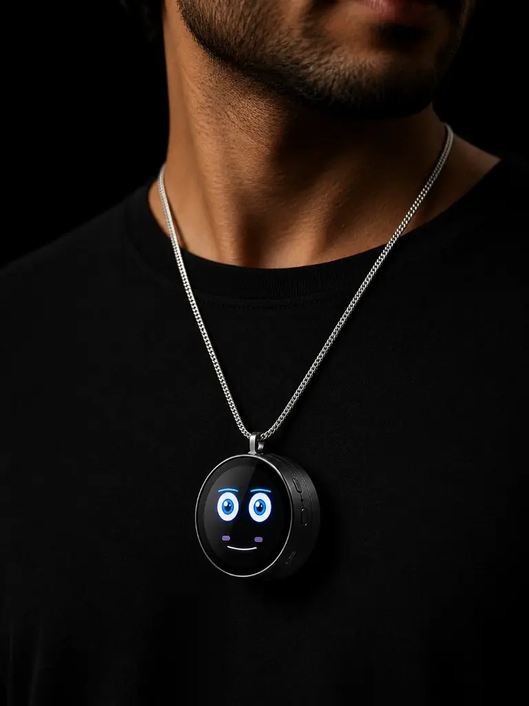 Bandhu worn as a pendant on a silver chain